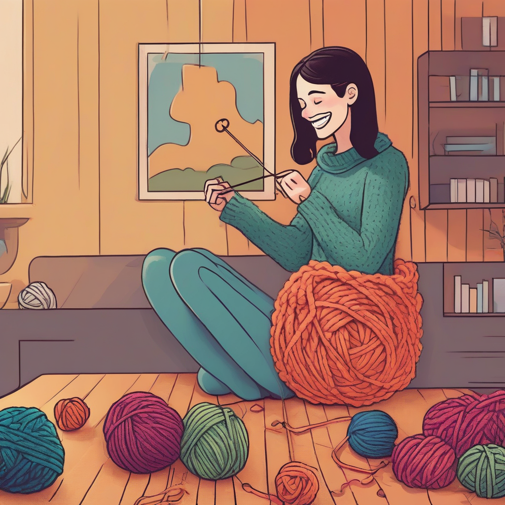Knitting picture