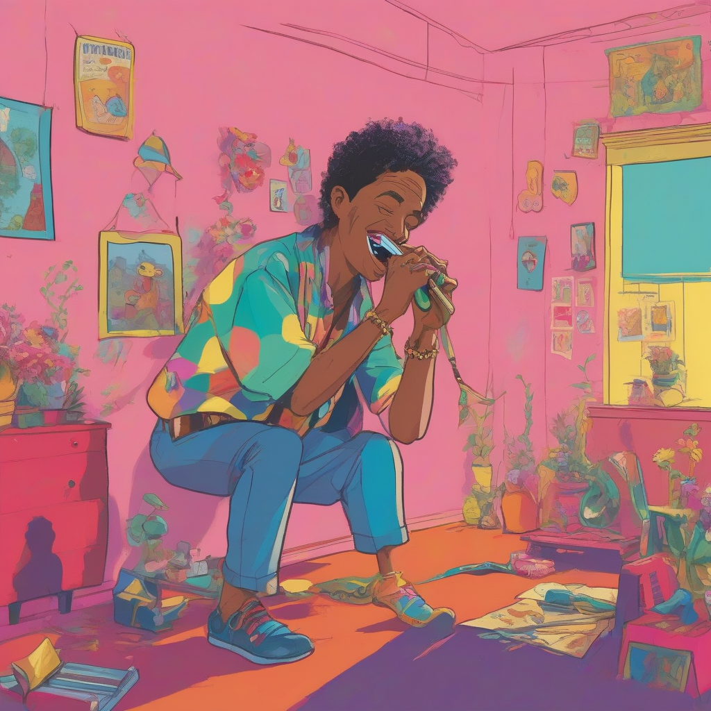 Playing a Musical Instrument (Harmonica) picture