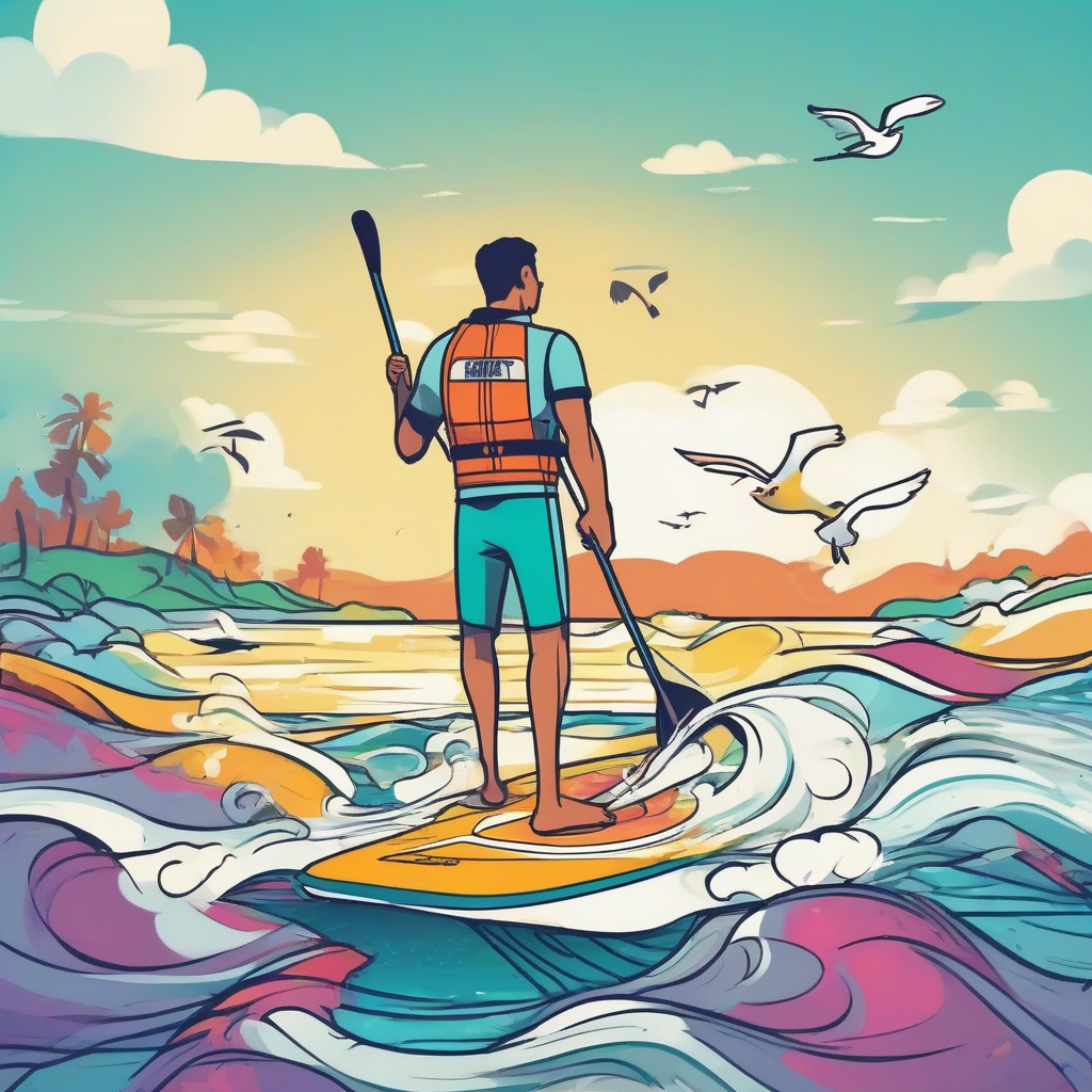Paddleboarding picture